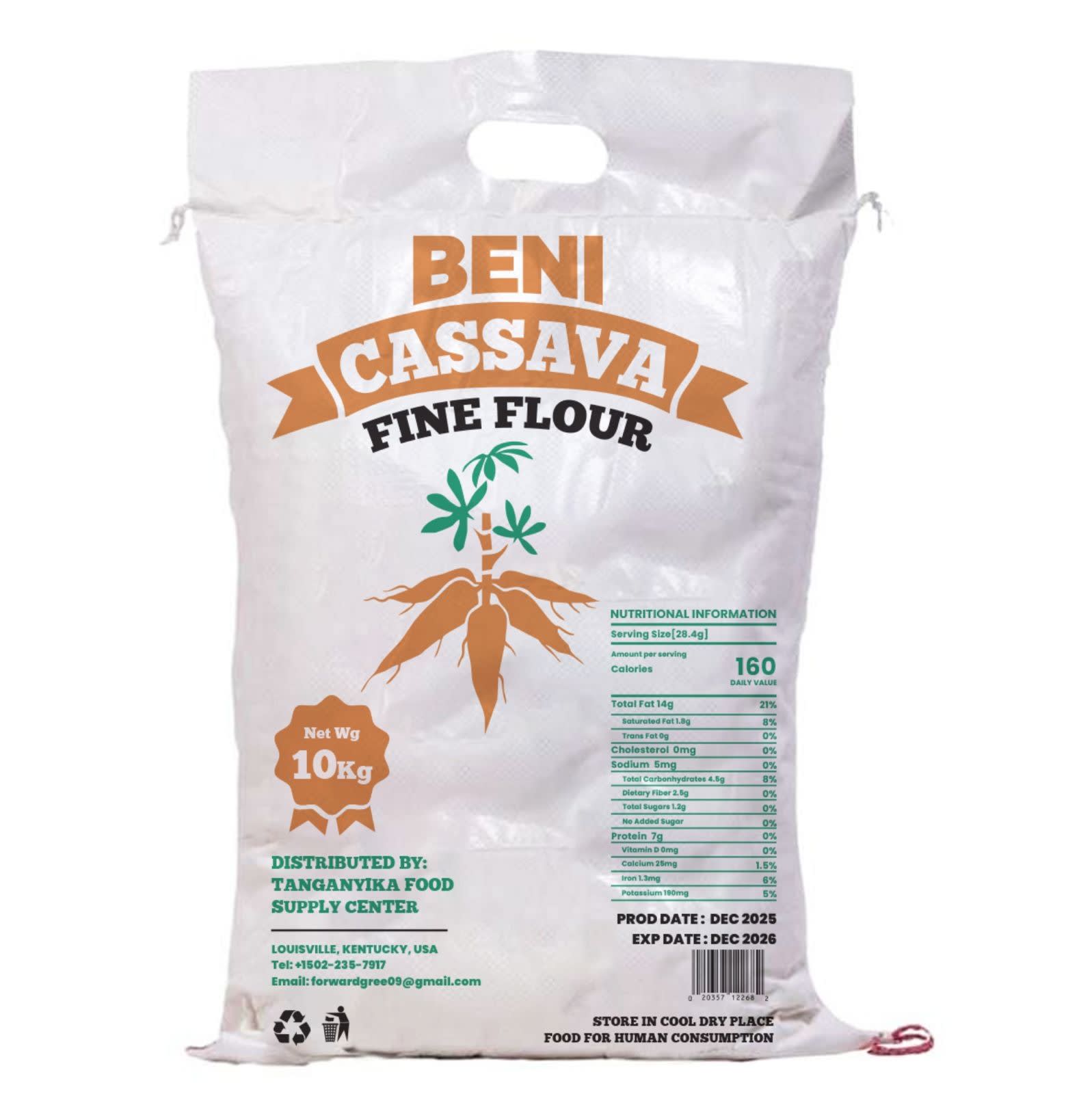 BENI Cassava Fine Flour — 10 kg